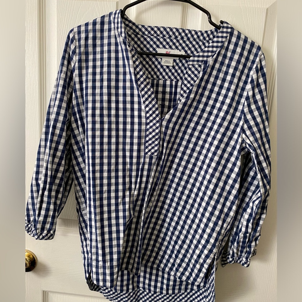 Vineyard Vines Gingham Blouse